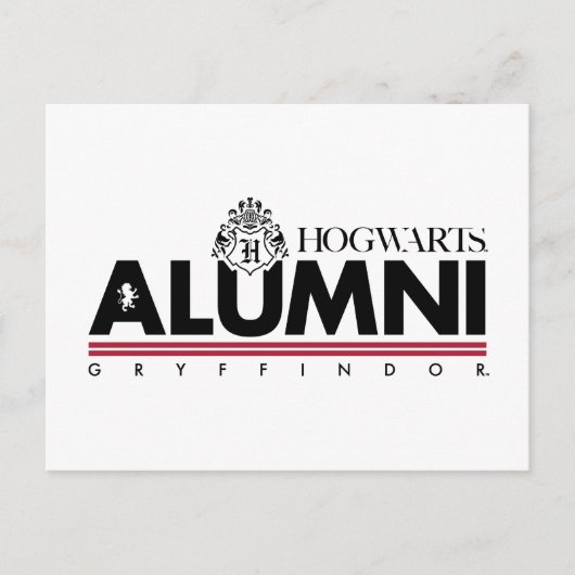 Harry Potter| HOGWARTS™ Alumni GRYFFINDOR™ Briefkaart (Voorkant)