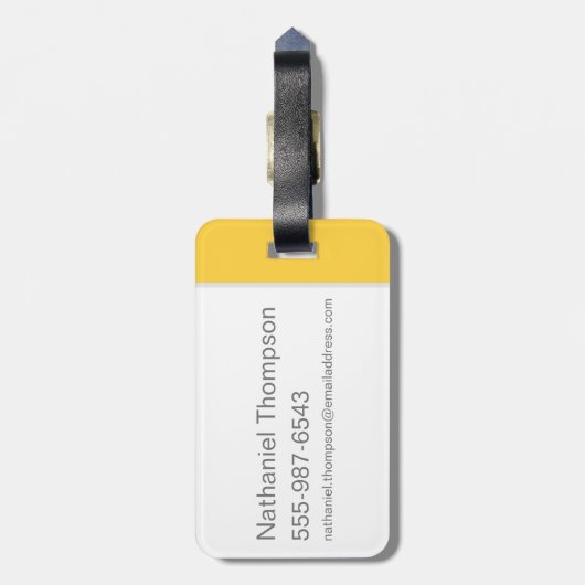 Harry Potter| HOGWARTS™ Alumni HUFFLEPUFF™ Bagagelabel (Achterkant verticaal)