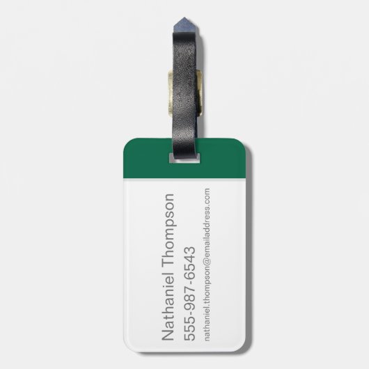 Harry Potter| HOGWARTS™ Alumni SLYTHERIN™ Bagagelabel (Achterkant verticaal)