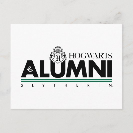 Harry Potter| HOGWARTS™ Alumni SLYTHERIN™ Briefkaart (Voorkant)