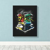 HARRY POTTER™ | HOGWARTS™ Athletic Badge Canvas Afdruk (Insitu (Houten vloer))