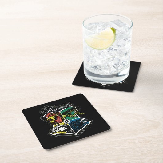 HARRY POTTER™ | HOGWARTS™ Athletic Badge Kartonnen Onderzetters (Insitu)