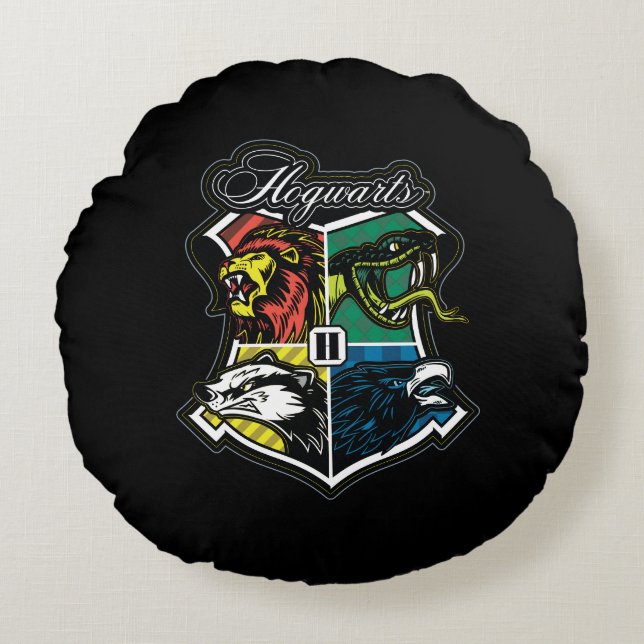 HARRY POTTER™ | HOGWARTS™ Athletic Badge Rond Kussen (Voorkant)