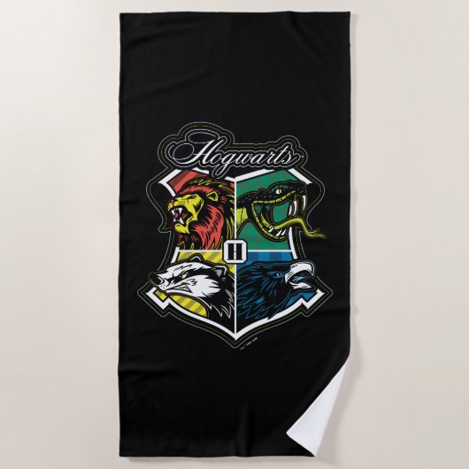 HARRY POTTER™ | HOGWARTS™ Athletic Badge Strandlaken (Voorkant)
