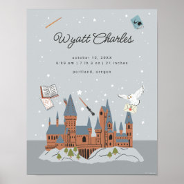 Harry Potter Hogwarts Baby Birth Stats Poster