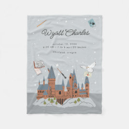 Harry Potter Hogwarts Baby Geboorte Statistieken Fleece Deken