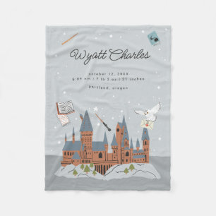 Harry Potter Hogwarts Baby Geboorte Statistieken Fleece Deken