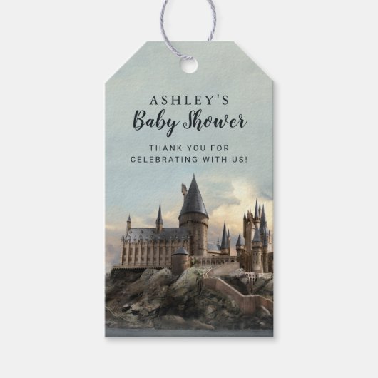Harry Potter | Hogwarts Baby shower Hartelijk dank Cadeaulabel (Voorkant)