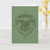 Harry Potter | Hogwarts Banier Wapenschild Kaart (Gele Bloem)