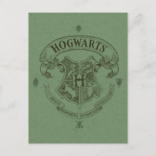 Harry Potter  Hogwarts Banner Crest Briefkaart