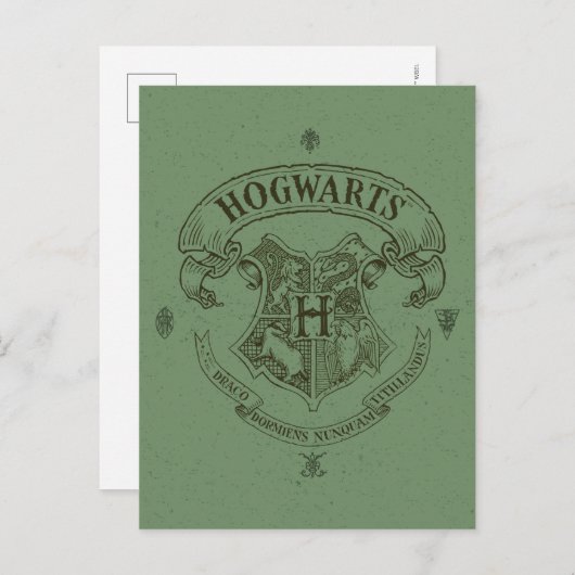 Harry Potter| Hogwarts Banner Crest Briefkaart (Voorkant / Achterkant)