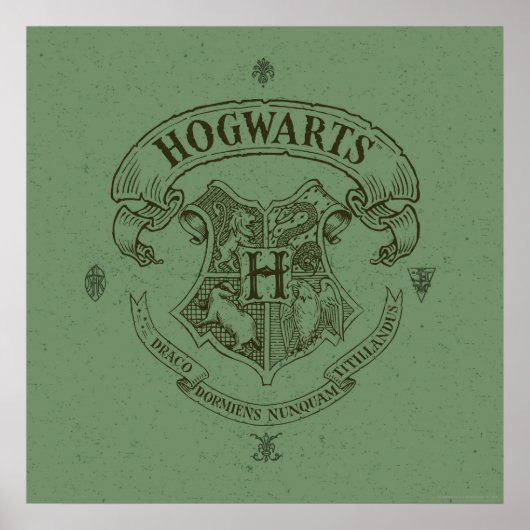 Harry Potter | Hogwarts Banner Crest Poster (Voorkant)