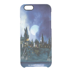 Harry Potter  Hogwarts bij nacht Doorzichtig iPhone 6/6S Hoesje