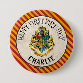 Harry Potter | Hogwarts Birthday Ronde Button 7,6 Cm (Voorkant)