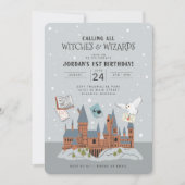 Harry Potter | Hogwarts Castle 1st Birthday Kaart (Voorkant)