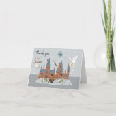 Harry Potter Hogwarts Castle Baby shower Hartelijk Bedankkaart (Voorkant)
