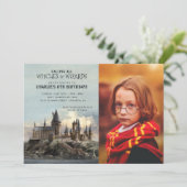 Harry Potter | Hogwarts Castle Birthday - Foto Kaart (Staand voorkant)