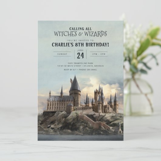 Harry Potter | Hogwarts Castle Birthday Kaart (Staand voorkant)