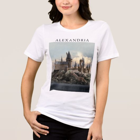 Harry Potter | Hogwarts Castle Daytime Tri-Blend Shirt (Voorkant)