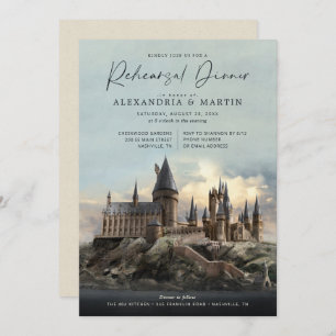 Harry Potter Hogwarts Castle Rehearsal Dinner Kaart