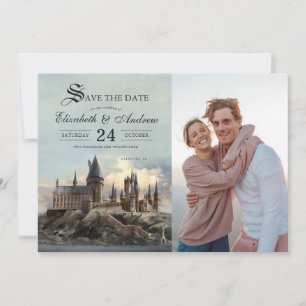 Harry Potter   Hogwarts Castle Save the Date Kaart