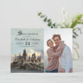 Harry Potter | Hogwarts Castle Save the Date Kaart (Staand voorkant)
