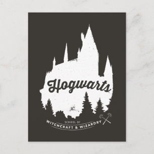 Harry Potter HOGWARTS™ Castle Typografie Briefkaart