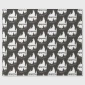 Harry Potter | HOGWARTS™ Castle Typografie Cadeaupapier (Vlak)