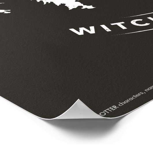 Harry Potter | HOGWARTS™ Castle Typografie Poster (Hoek)