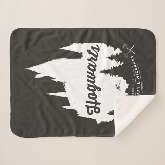 Harry Potter | HOGWARTS™ Castle Typografie Sherpa Deken (Voorkant (horizontaal))