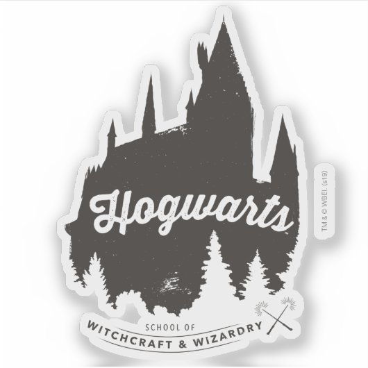 Harry Potter | HOGWARTS™ Castle Typografie Sticker (Voorkant)