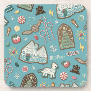 HARRY POTTER™ HOGWARTS™ Christmas Cookie Pattern Bier Onderzetter