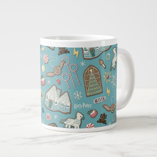 HARRY POTTER™ HOGWARTS™ Christmas Cookie Pattern Grote Koffiekop (Voorkant rechts)