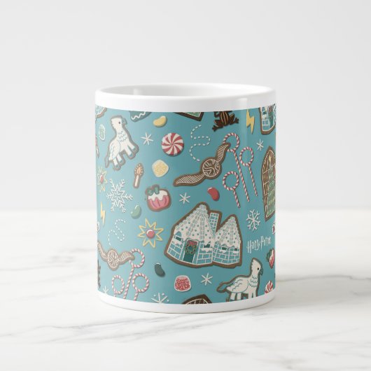HARRY POTTER™ HOGWARTS™ Christmas Cookie Pattern Grote Koffiekop (Voorkant)