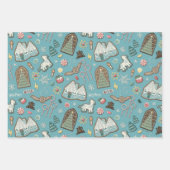 HARRY POTTER™ HOGWARTS™ Christmas Cookie Pattern Inpakpapier Vel (Voorkant 2)