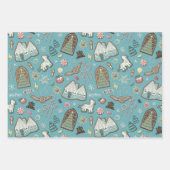 HARRY POTTER™ HOGWARTS™ Christmas Cookie Pattern Inpakpapier Vel (Voorkant)