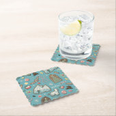 HARRY POTTER™ HOGWARTS™ Christmas Cookie Pattern Kartonnen Onderzetters (Insitu)