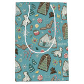 HARRY POTTER™ HOGWARTS™ Christmas Cookie Pattern Medium Cadeauzakje (Voorkant)