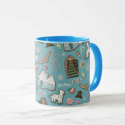 HARRY POTTER™ HOGWARTS™ Christmas Cookie Pattern Mok (Voorkant rechts)