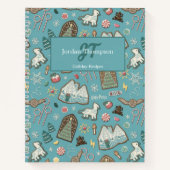 HARRY POTTER™ HOGWARTS™ Christmas Cookie Pattern Notitieboek (Voorkant)