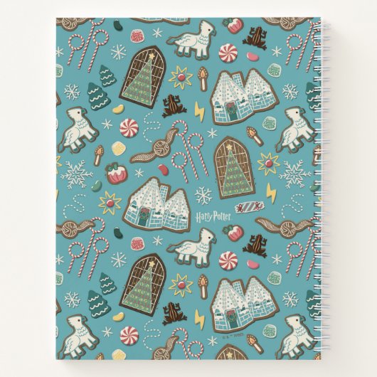 HARRY POTTER™ HOGWARTS™ Christmas Cookie Pattern Notitieboek (Achterkant)