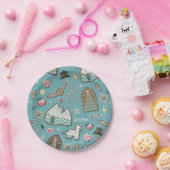 HARRY POTTER™ HOGWARTS™ Christmas Cookie Pattern Papieren Bordje (Feest)