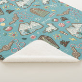 HARRY POTTER™ HOGWARTS™ Christmas Cookie Pattern Sherpa Deken (3/4)