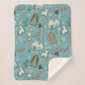 HARRY POTTER™ HOGWARTS™ Christmas Cookie Pattern Sherpa Deken (Voorkant)