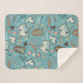 HARRY POTTER™ HOGWARTS™ Christmas Cookie Pattern Sherpa Deken (Voorkant (horizontaal))