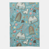 HARRY POTTER™ HOGWARTS™ Christmas Cookie Pattern Theedoek (Verticaal)