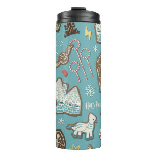 HARRY POTTER™ HOGWARTS™ Christmas Cookie Pattern Thermosbeker