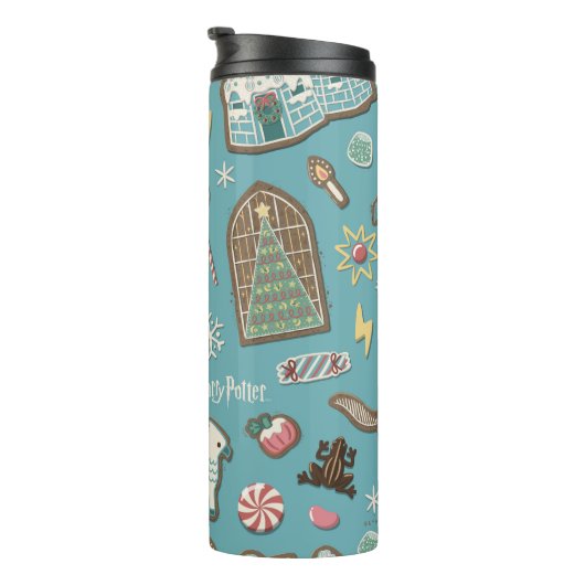 HARRY POTTER™ HOGWARTS™ Christmas Cookie Pattern Thermosbeker (Geroteerd rechts)