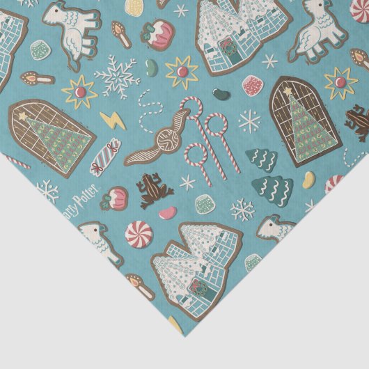 HARRY POTTER™ HOGWARTS™ Christmas Cookie Pattern Tissuepapier (Detail)
