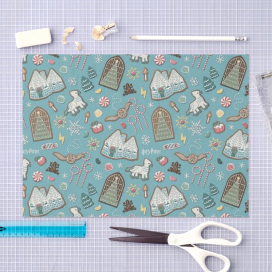 HARRY POTTER™ HOGWARTS™ Christmas Cookie Pattern Tissuepapier (Craft)